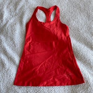 Orange lululemon cool racer back